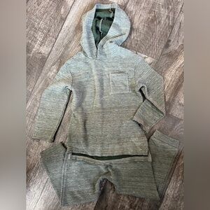 Boys Light Green Hooded Jogging Suit Size 4T Okie Dokie